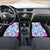 Hawaii Tapa Tribal Car Mats With Hawaiian Quilt Pattern Blue LT9 - Wonder Print Shop
