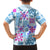 Hawaii Tapa Tribal Kid Hawaiian Shirt With Hawaiian Quilt Pattern Blue - Wonder Print Shop