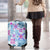 Hawaii Tapa Tribal Luggage Cover With Hawaiian Quilt Pattern Blue - Wonder Print Shop