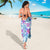 Hawaii Tapa Tribal Sarong With Hawaiian Quilt Pattern Blue - Wonder Print Shop