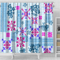 hawaii-tapa-tribal-shower-curtain-with-hawaiian-quilt-pattern-blue