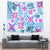 Hawaii Tapa Tribal Tapestry With Hawaiian Quilt Pattern Blue - Wonder Print Shop