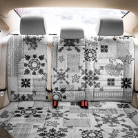 Hawaii Tapa Tribal Back Car Seat Cover With Hawaiian Quilt Pattern Black LT9 - Wonder Print Shop