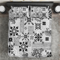 Hawaii Tapa Tribal Bedding Set With Hawaiian Quilt Pattern Black LT9 - Wonder Print Shop