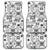 Hawaii Tapa Tribal Car Mats With Hawaiian Quilt Pattern Black LT9 - Wonder Print Shop