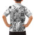 Hawaii Tapa Tribal Kid Hawaiian Shirt With Hawaiian Quilt Pattern Black - Wonder Print Shop