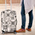 Hawaii Tapa Tribal Luggage Cover With Hawaiian Quilt Pattern Black - Wonder Print Shop
