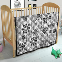 Hawaii Tapa Tribal Quilt With Hawaiian Quilt Pattern Black - Wonder Print Shop