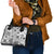 Hawaii Tapa Tribal Shoulder Handbag With Hawaiian Quilt Pattern Black LT9