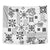 Hawaii Tapa Tribal Tapestry With Hawaiian Quilt Pattern Black - Wonder Print Shop