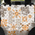 Hawaii Tapa Tribal Back Car Seat Cover With Hawaiian Quilt Pattern Gold LT9 - Wonder Print Shop