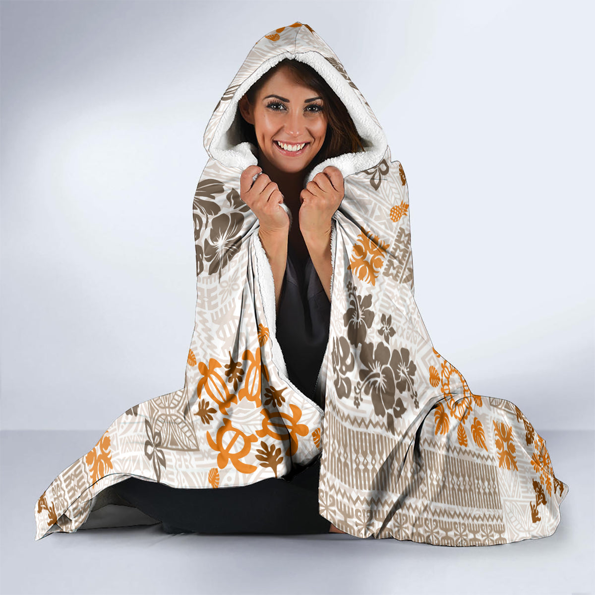 hawaii-tapa-tribal-hooded-blanket-with-hawaiian-quilt-pattern-gold