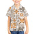 Hawaii Tapa Tribal Kid Hawaiian Shirt With Hawaiian Quilt Pattern Gold - Wonder Print Shop