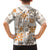 Hawaii Tapa Tribal Kid Hawaiian Shirt With Hawaiian Quilt Pattern Gold - Wonder Print Shop