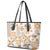 Hawaii Tapa Tribal Leather Tote Bag With Hawaiian Quilt Pattern Gold - Wonder Print Shop