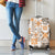 Hawaii Tapa Tribal Luggage Cover With Hawaiian Quilt Pattern Gold - Wonder Print Shop