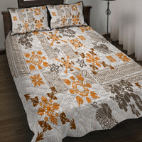 Hawaii Tapa Tribal Quilt Bed Set With Hawaiian Quilt Pattern Gold - Wonder Print Shop