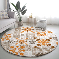 hawaii-tapa-tribal-round-carpet-with-hawaiian-quilt-pattern-gold