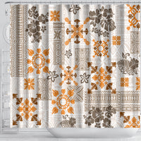 hawaii-tapa-tribal-shower-curtain-with-hawaiian-quilt-pattern-gold