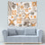 Hawaii Tapa Tribal Tapestry With Hawaiian Quilt Pattern Gold - Wonder Print Shop