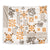 Hawaii Tapa Tribal Tapestry With Hawaiian Quilt Pattern Gold - Wonder Print Shop