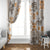 Hawaii Tapa Tribal Window Curtain With Hawaiian Quilt Pattern Gold - Wonder Print Shop