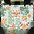 Hawaii Tapa Tribal Back Car Seat Cover With Hawaiian Quilt Pattern Green LT9 - Wonder Print Shop