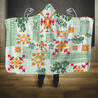 hawaii-tapa-tribal-hooded-blanket-with-hawaiian-quilt-pattern-green