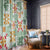 Hawaii Tapa Tribal Window Curtain With Hawaiian Quilt Pattern Green - Wonder Print Shop