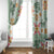 Hawaii Tapa Tribal Window Curtain With Hawaiian Quilt Pattern Green - Wonder Print Shop