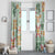 Hawaii Tapa Tribal Window Curtain With Hawaiian Quilt Pattern Green - Wonder Print Shop