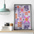 Hawaii Tapa Tribal Canvas Wall Art With Hawaiian Quilt Pattern Violet LT9 - Wonder Print Shop