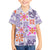 Hawaii Tapa Tribal Kid Hawaiian Shirt With Hawaiian Quilt Pattern Violet - Wonder Print Shop