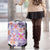 Hawaii Tapa Tribal Luggage Cover With Hawaiian Quilt Pattern Violet - Wonder Print Shop