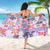 Hawaii Tapa Tribal Sarong With Hawaiian Quilt Pattern Violet - Wonder Print Shop
