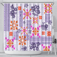 hawaii-tapa-tribal-shower-curtain-with-hawaiian-quilt-pattern-violet