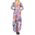 Hawaii Tapa Tribal Summer Maxi Dress With Hawaiian Quilt Pattern Violet - Wonder Print Shop