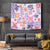 Hawaii Tapa Tribal Tapestry With Hawaiian Quilt Pattern Violet - Wonder Print Shop