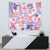 Hawaii Tapa Tribal Tapestry With Hawaiian Quilt Pattern Violet - Wonder Print Shop