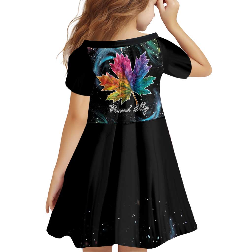Rainbow Maple Leaf Family Matching Puletasi and Hawaiian Shirt Canada Pride Show Your Colors - Wonder Print Shop