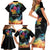 Rainbow Maple Leaf Family Matching Short Sleeve Bodycon Dress and Hawaiian Shirt Canada Pride Show Your Colors - Wonder Print Shop