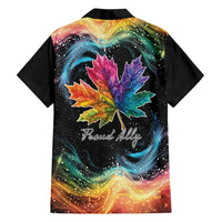 Rainbow Maple Leaf Family Matching Tank Maxi Dress and Hawaiian Shirt Canada Pride Show Your Colors - Wonder Print Shop