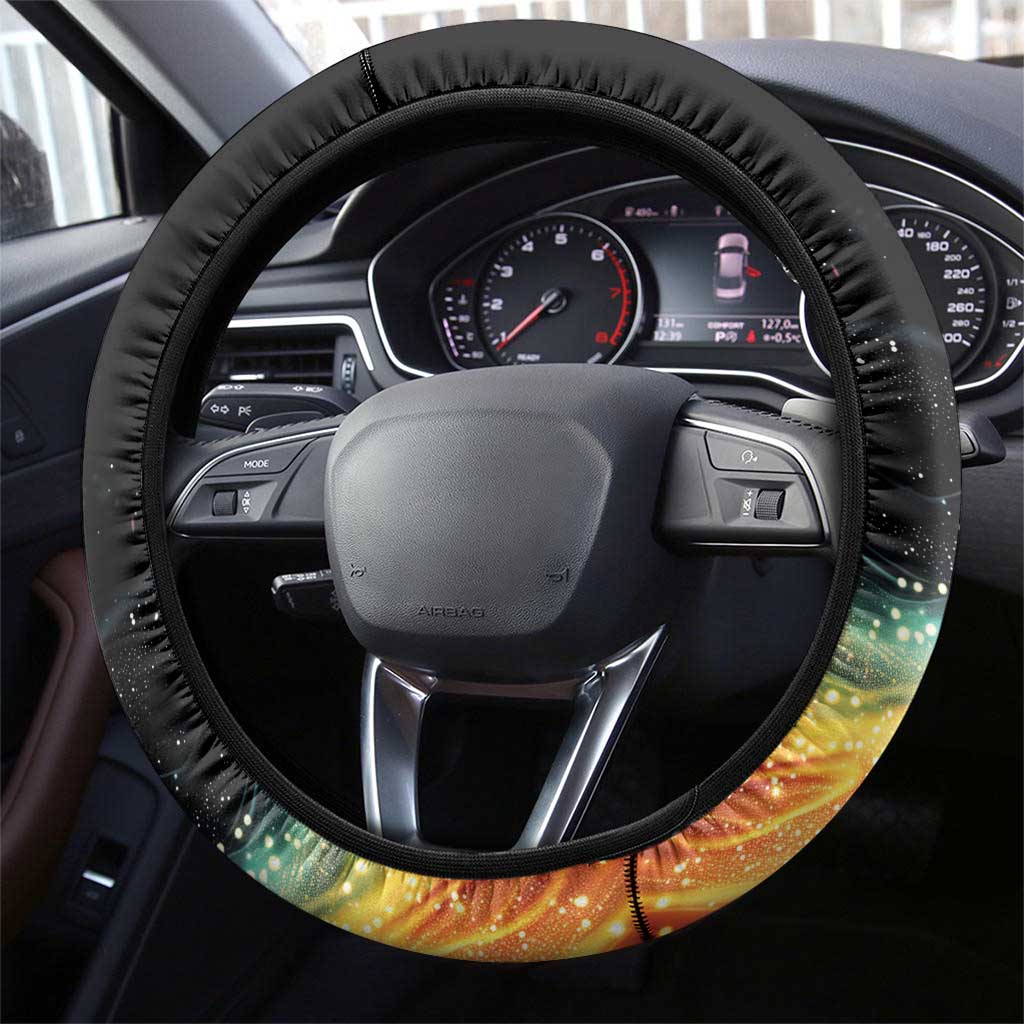 Rainbow Maple Leaf Steering Wheel Cover Canada Pride Show Your Colors - Wonder Print Shop