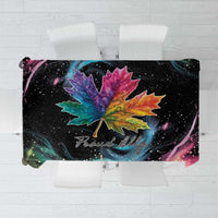 Rainbow Maple Leaf Tablecloth Canada Pride Show Your Colors - Wonder Print Shop