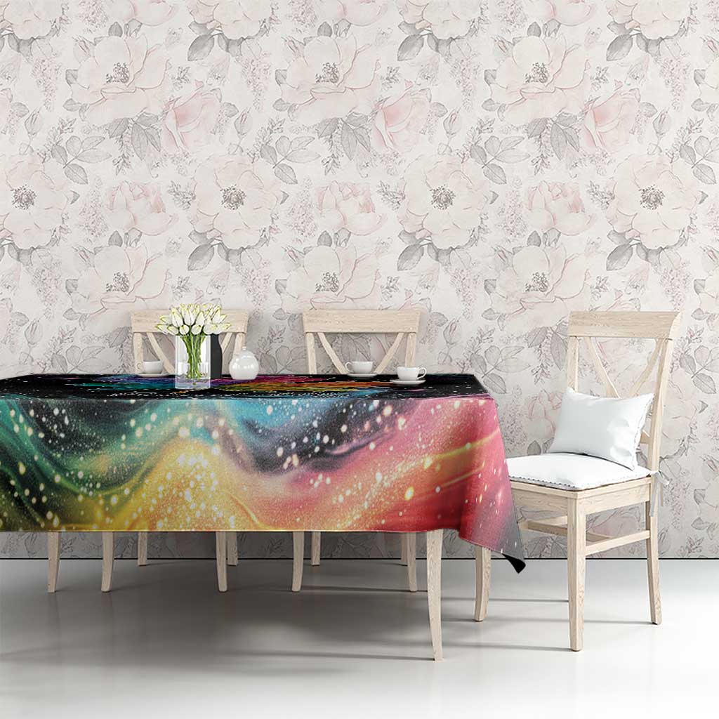 Rainbow Maple Leaf Tablecloth Canada Pride Show Your Colors - Wonder Print Shop