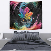 Rainbow Maple Leaf Tapestry Canada Pride Show Your Colors - Wonder Print Shop