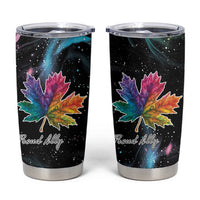 Rainbow Maple Leaf Tumbler Cup Canada Pride Show Your Colors - Wonder Print Shop