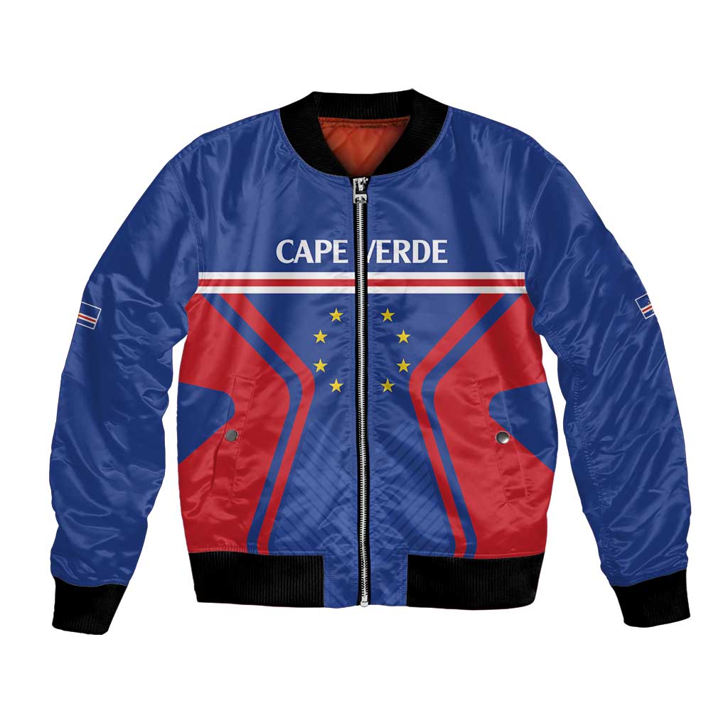 Custom Cape Verde Football Spirit Bomber Jacket Est 1979 - Wonder Print Shop