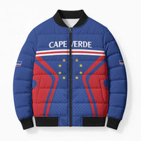 Custom Cape Verde Football Spirit Bomber Puffer Jacket Est 1979 - Wonder Print Shop