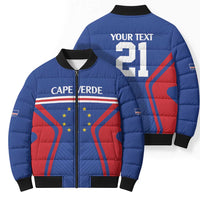 Custom Cape Verde Football Spirit Bomber Puffer Jacket Est 1979 - Wonder Print Shop